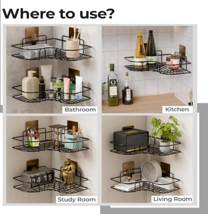 Bathroom Corner Storage Shelf